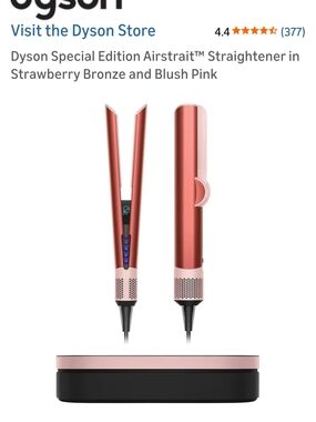 Dyson Airstrait Hair Straightener in Strawberry Bronze & Blush Pink - Used